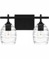 Lucy Medium 2-light Bath Light Matte Black