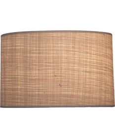 15x15x10 Natural Raffia Drum Hardback Lampshade