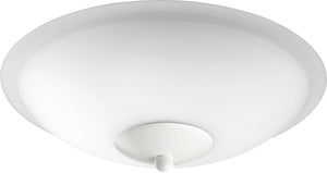 12"W 2-light LED Ceiling Fan Light Kit Studio White w/ Satin Opal