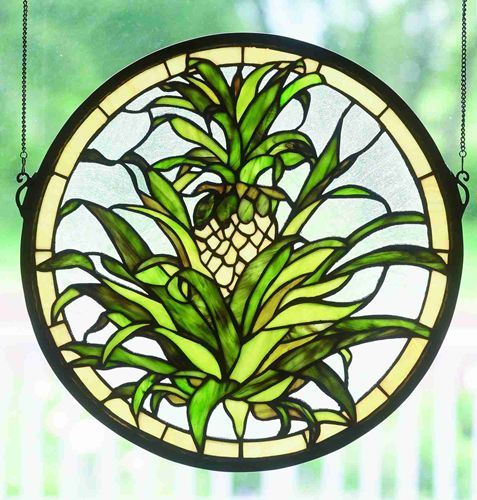 16"H Welcome Pineapple Window