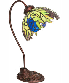 18" High Tiffany Honey Locust Desk Lamp