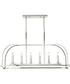 Seneca 6-Light Linear Chandelier Polished Nickel