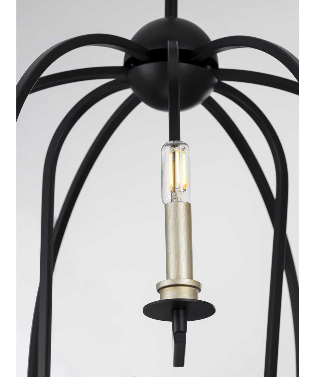 Seneca 9-Light Farmhouse Chandelier Light Matte Black