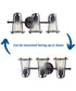 Conway 3-Light Clear Seeded Farmhouse Style Bath Vanity Wall Light Matte Black
