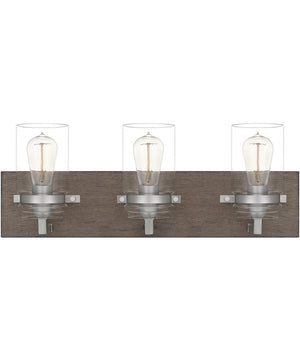 Craven Large 3-light Bath Light Aged Oak