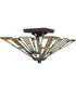 Maybeck 2-light Flush Mount Valiant Bronze