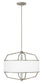 24"W Larchmere 4-Light Single Tier Foyer Stem Hung in English Nickel