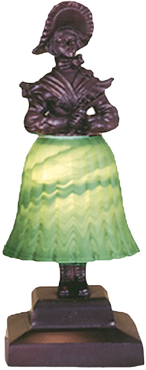 14"H Silhouette Prairie Lady Accent Lamp