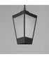 Triform 14 inch LED Outdoor Pendant Black / Antique Brass