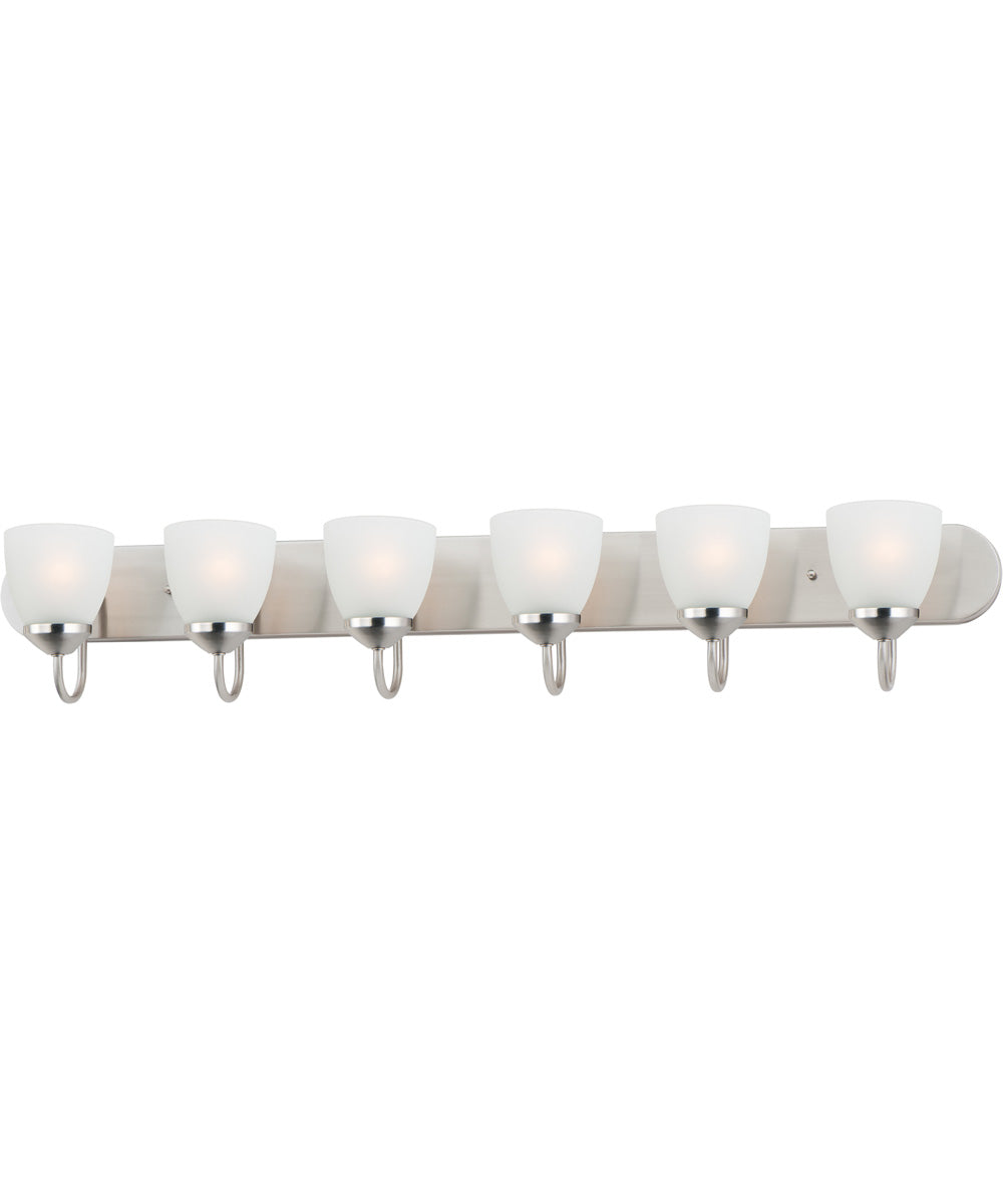 Axis 6-Light Strip Bath Vanity Satin Nickel