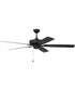 60" Outdoor Super Pro 60 Indoor/Outdoor Ceiling Fan Flat Black