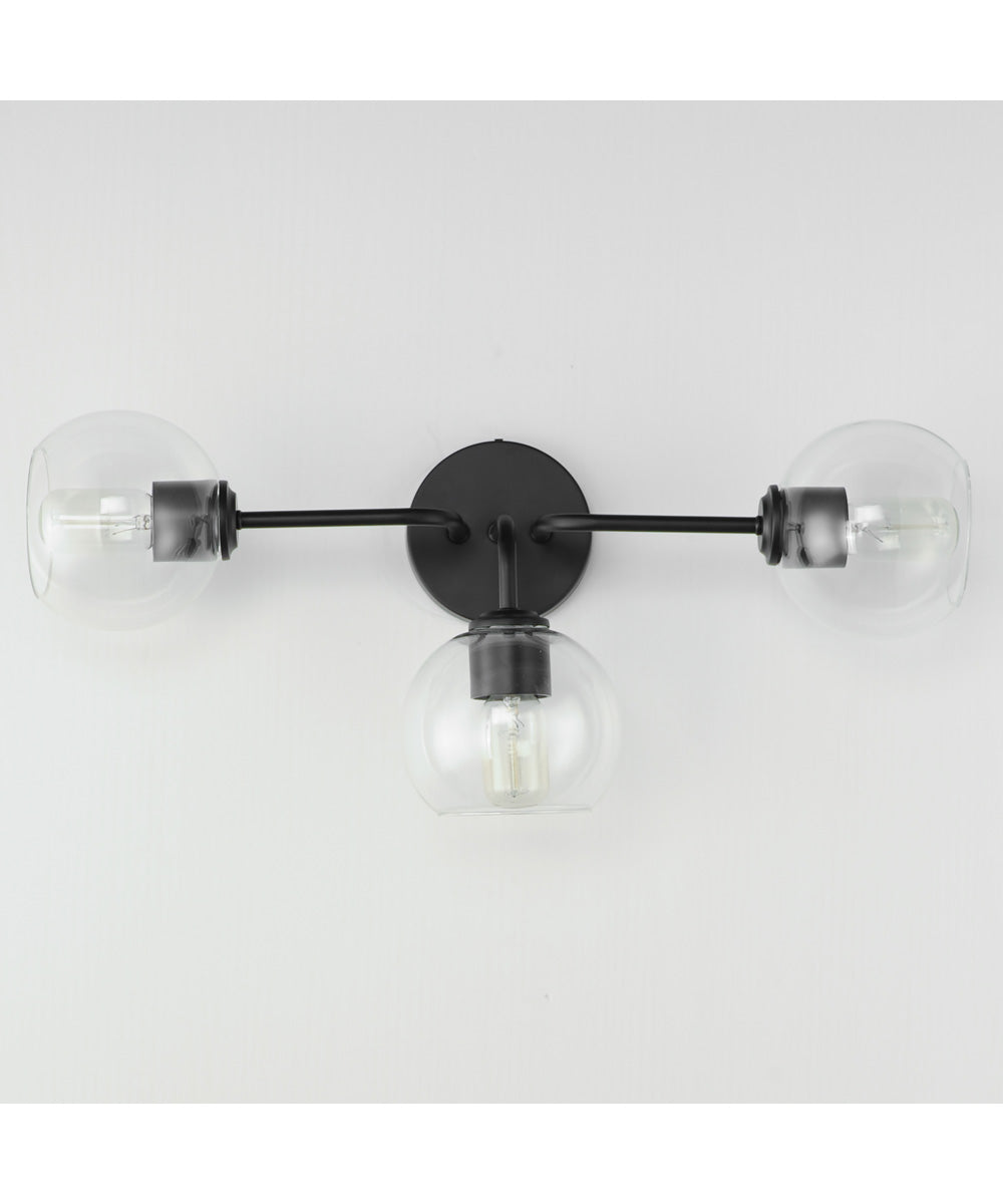 Knox 3-Light Bath Vanity Light Black