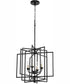 Hammond 4-light Pendant Textured Black