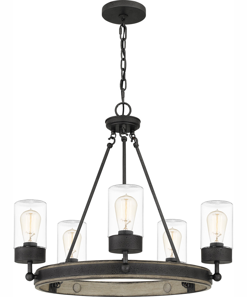 Kelleher 5-light Chandelier Distressed Iron