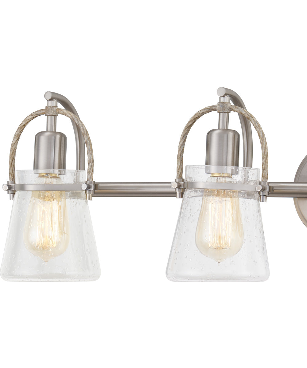 Stafford Extra Large 4-light Bath Light Brushed Nickel
