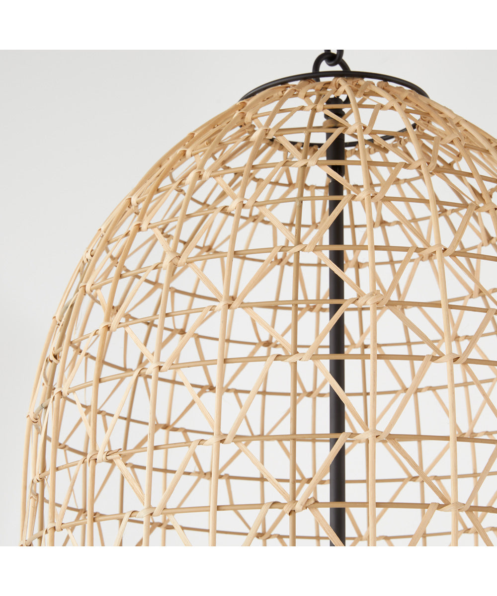 3-light Pendant Matte Black