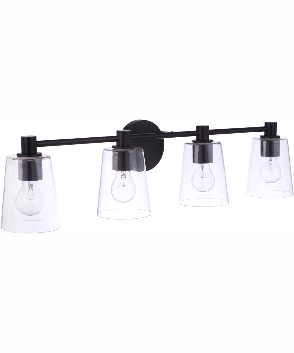 Emilio 4-Light Vanity Flat Black