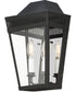 Oxford Outdoor 2-Light Wall Sconce Black
