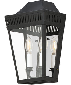 Oxford Outdoor 2-Light Wall Sconce Black