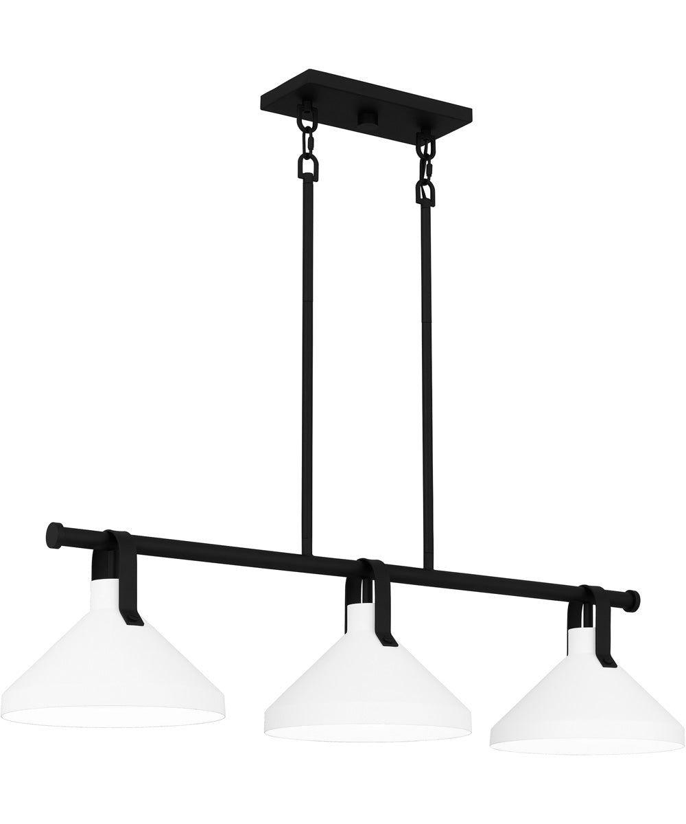 Brink Medium 3-light Island Light Matte Black