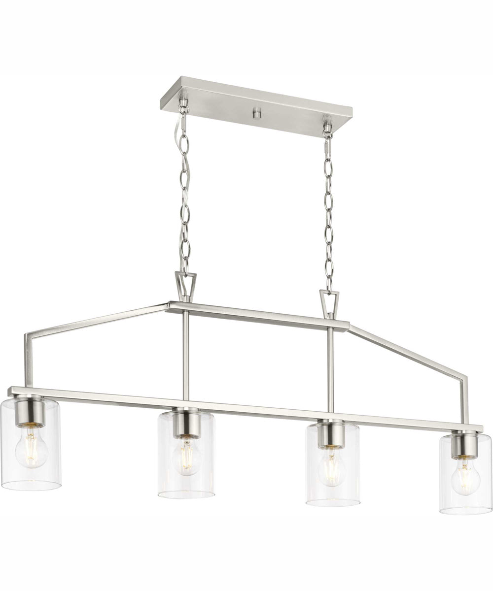 Goodwin 4-Light Modern Farmhouse Island Light Brushed Nickel