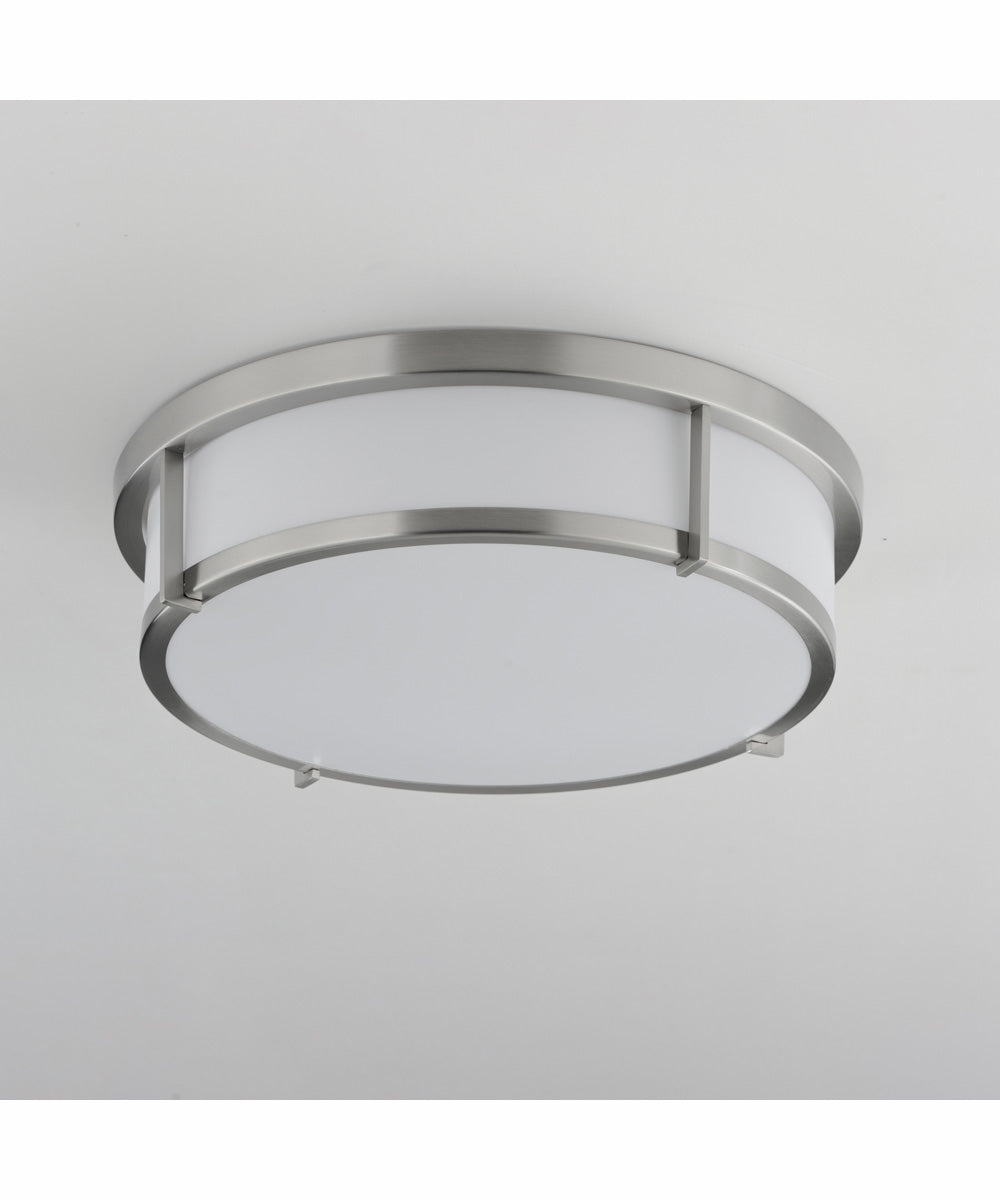 Rogue 13 inch LED Flush Mount Satin Nickel