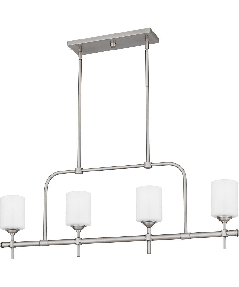 Aria 4-light Island Light Antique Polished Nickel