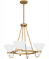 Marigold 4-light Chandelier Nouveau Painted Weathered Brass