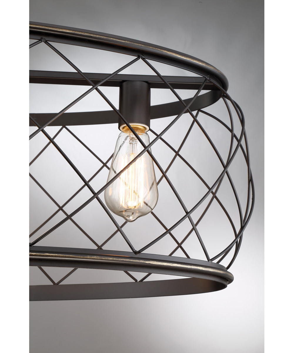 Dury 5-light Island Light Palladian Bronze