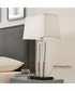 Sonnagh 2-Light 2 Pack-Table Lamp Brushed Nickel/Black/Fabric Shade With Usb