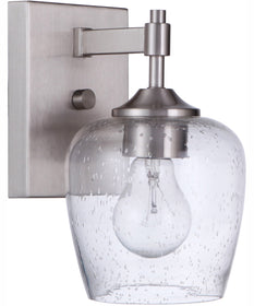 Stellen 1-Light Wall Sconce Brushed Polished Nickel