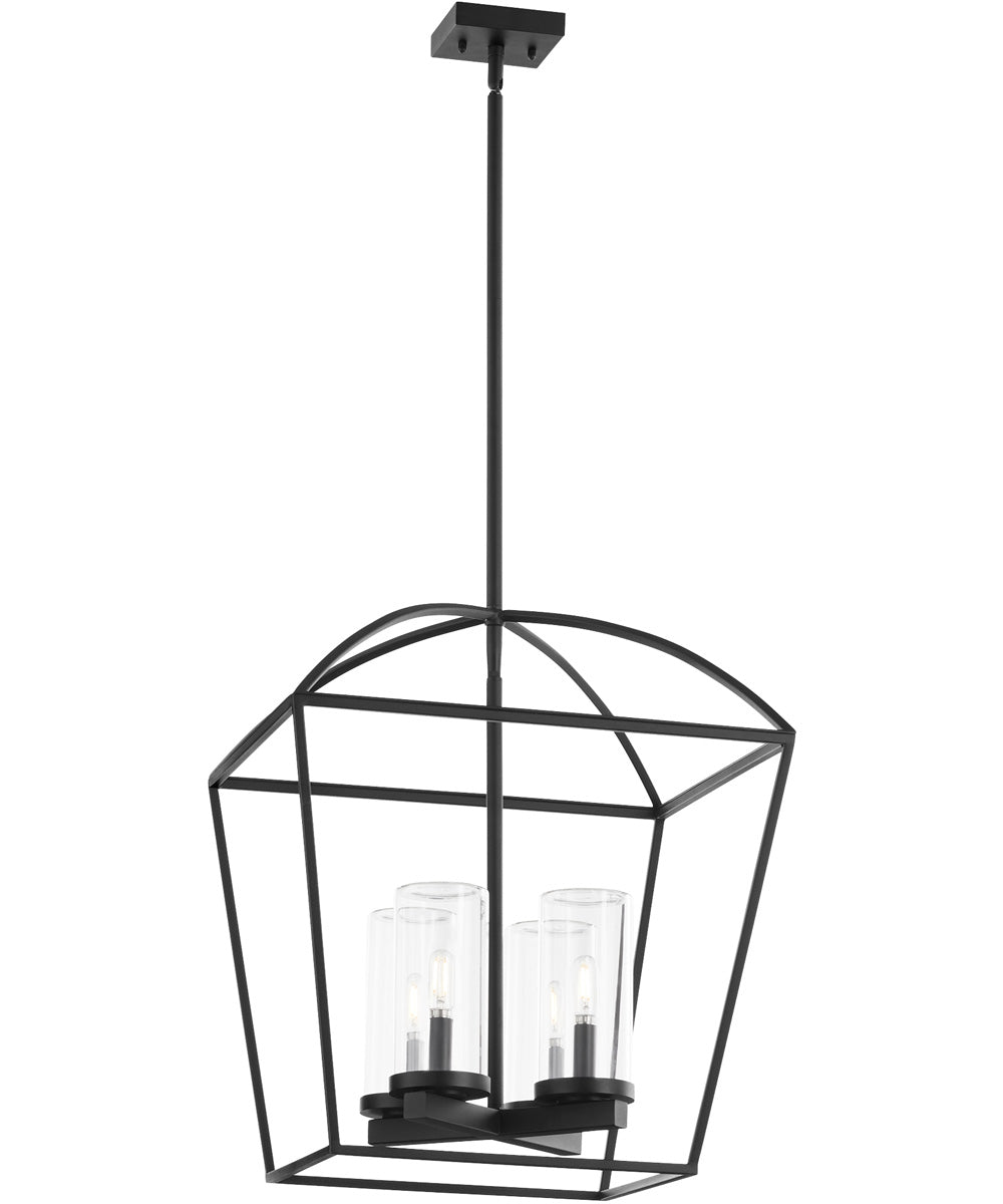 Odeon 4-light Pendant Matte Black