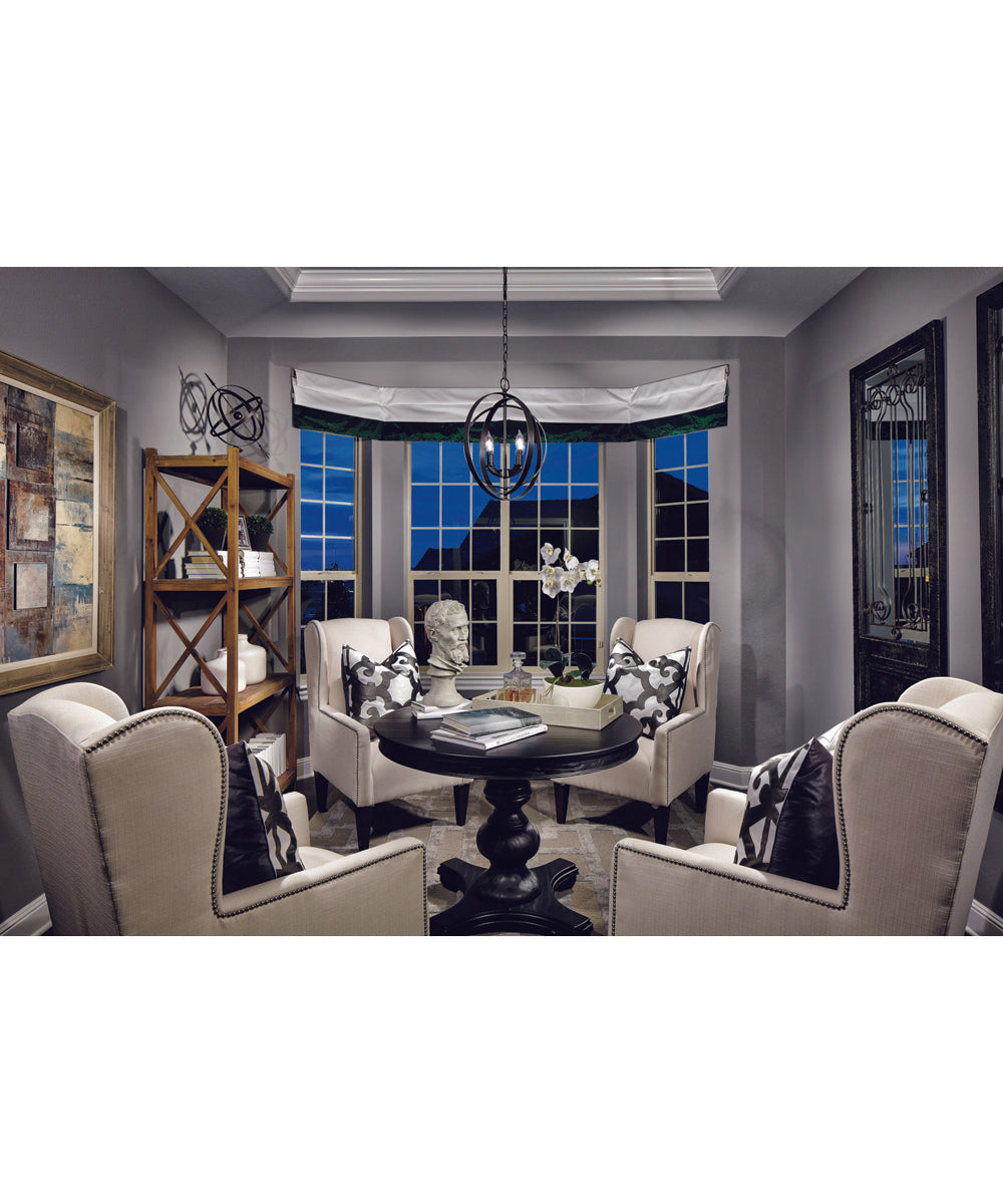 Equinox 4-Light Foyer Pendant Antique Bronze