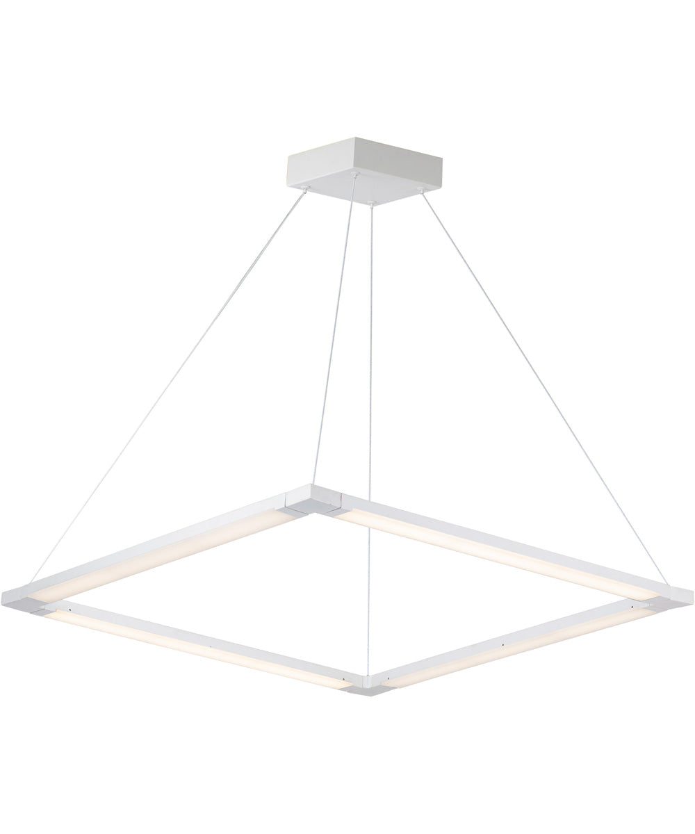 28"W Rotator 4-Light LED Pendant Matte White