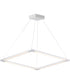 28"W Rotator 4-Light LED Pendant Matte White