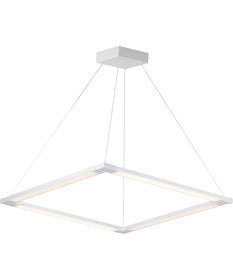 28"W Rotator 4-Light LED Pendant Matte White