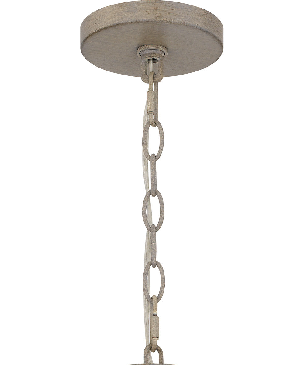 Hallie 4-light Pendant Distressed Grey Wood