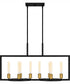 Quoizel Linear Chandelier 8-light Island Light Matte Black