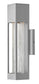 14"H Vapor 1-Light Small Outdoor Wall Light in Titanium
