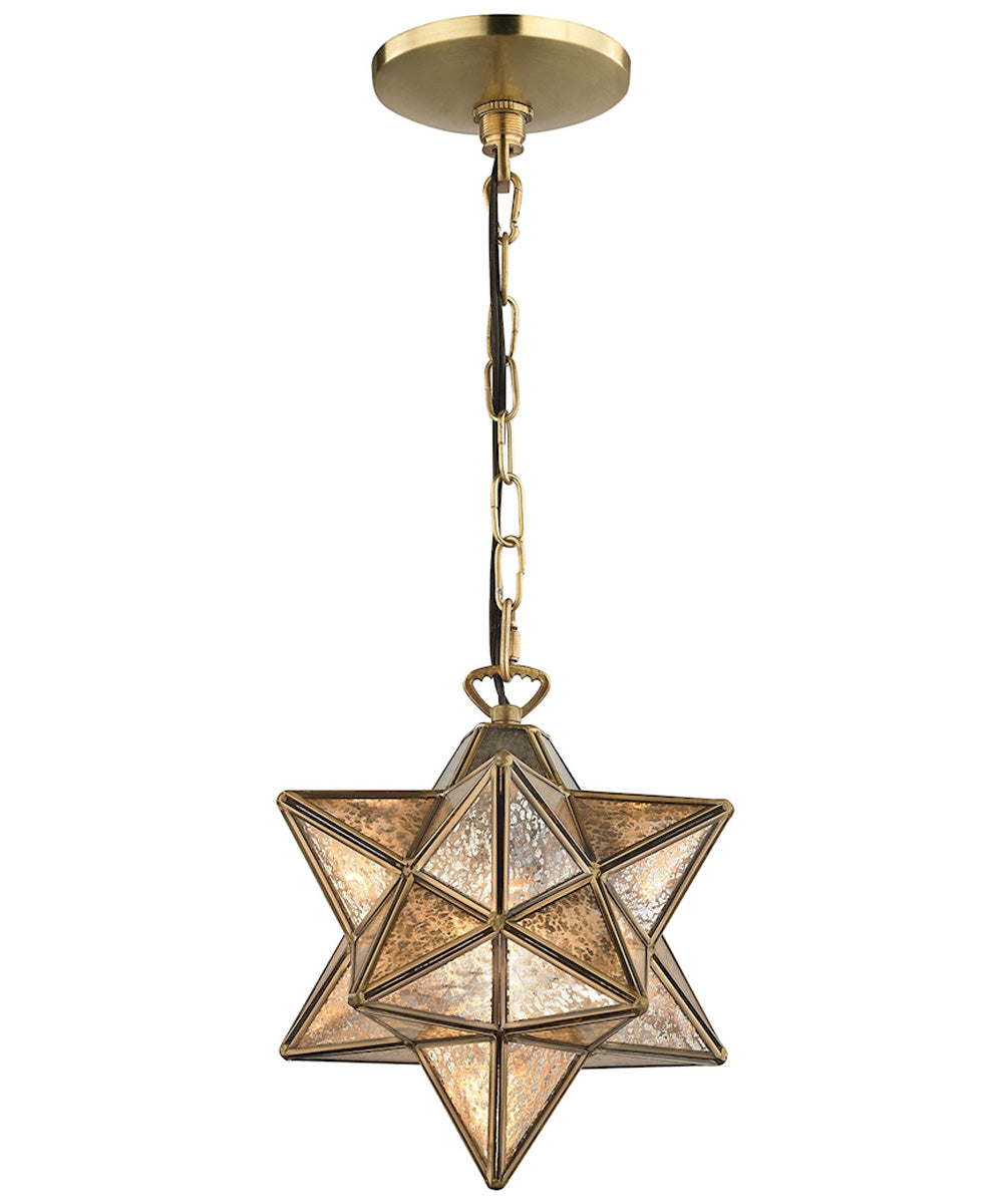 Moravian Star 1-Light Pendant Gold - Small