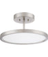 Beltway  Semi Flush Mount Brushed Nickel