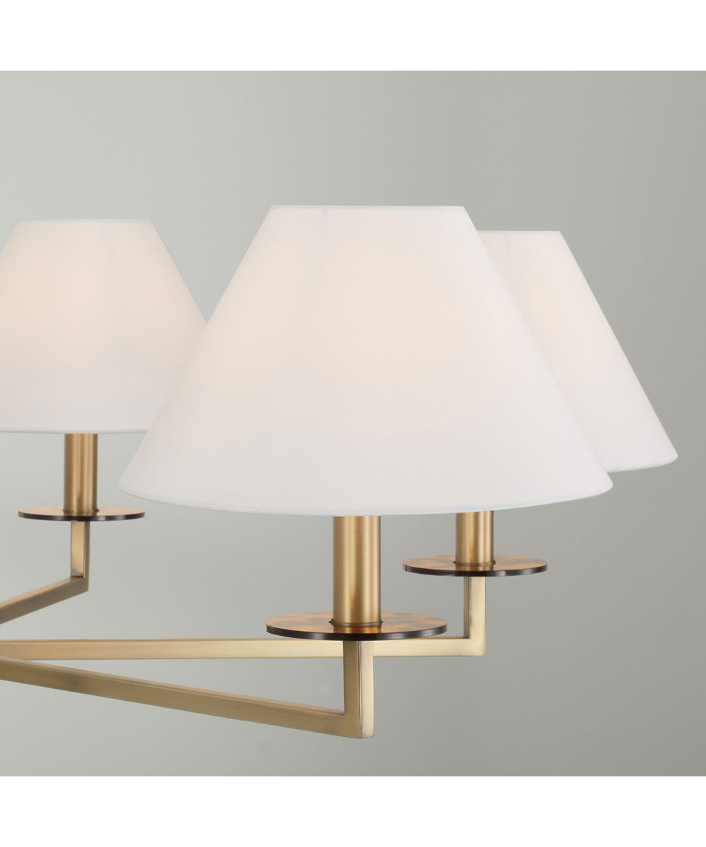 Gilda 6-Light Chandelier Aged Brass