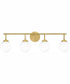 Eloise Extra Large 4-light Bath Light Aged Brass