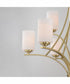 Deven 9-Light Chandelier Satin Brass