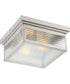 Gardner 2-light Flush Mount Stainless Steel