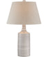 Rachelle 1-Light Table Lamp Ceramic Body/L.Beige Fabric Shade