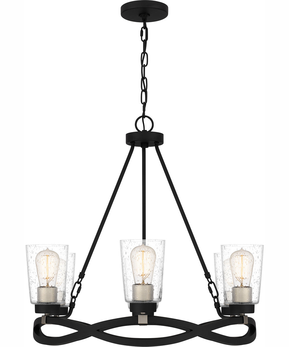 Overlook 6-light Chandelier Earth Black