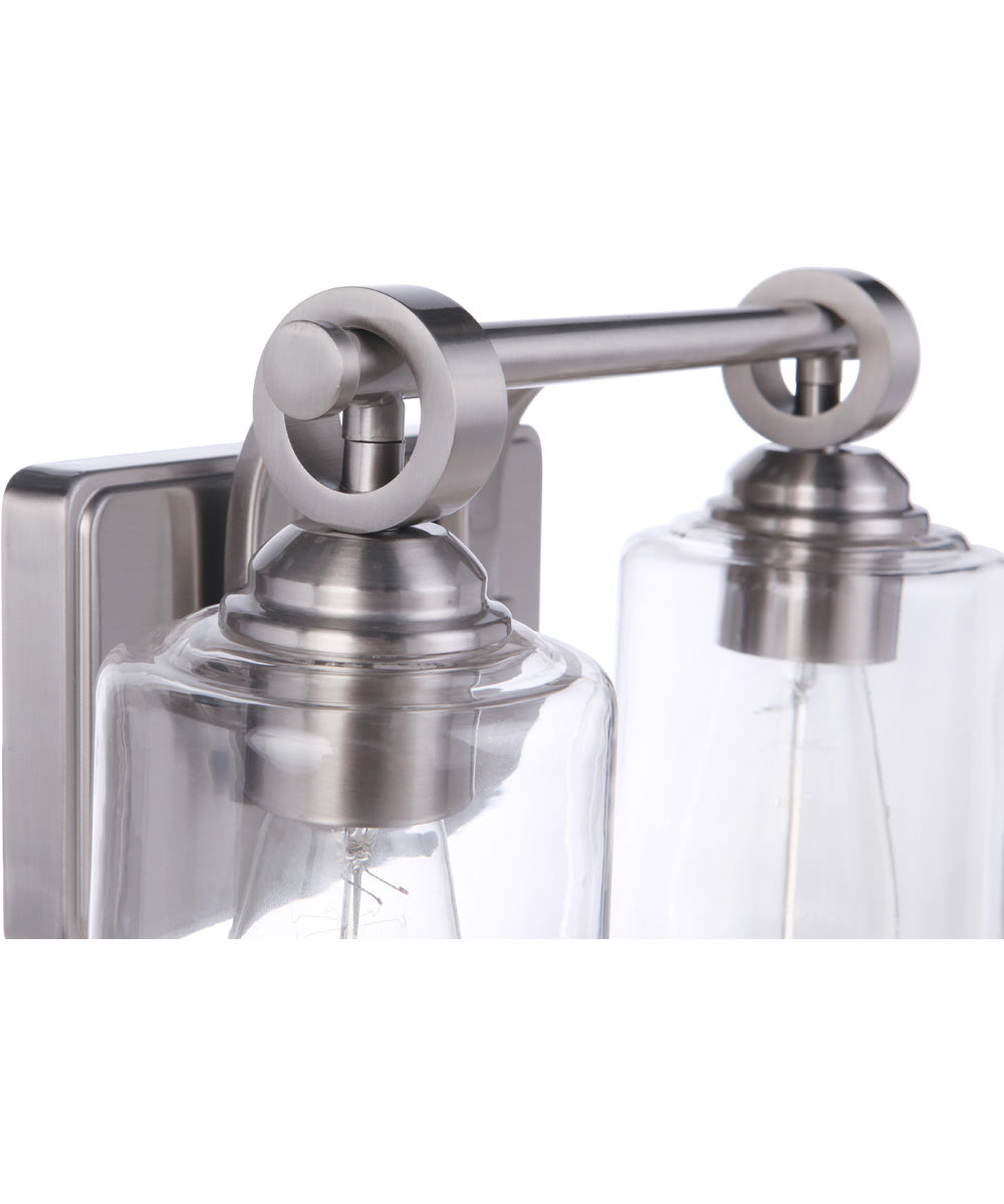Romero 2-Light Vanity Brushed Polished Nickel