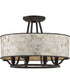 Aristocrat Medium 4-light Semi Flush Mount Palladian Bronze