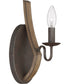 Shire Small 1-light Wall Sconce Rustic Black